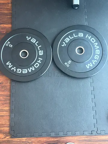 5kg -2 Olympic Bumper Weight Plates from Yalla Home Gym