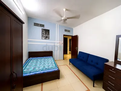 MASTER ROOM WITH BALCONY MONTHLY 1600 AED RENT WITH Wi-Fi