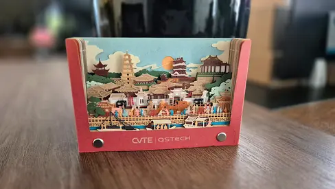 ‼️ Only 20 dh 💥 Beautiful 3D Layered Paper Art Display | Handmade Chinese Cityscape