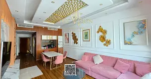Furnished 2-bedroom apartment with a partial garden view. Down payment: AED 318,800