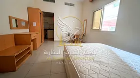 Studio Al Boutina Sharjah Open View Central AC Free Maintenance Spacious Area Semi Furnished Near Re