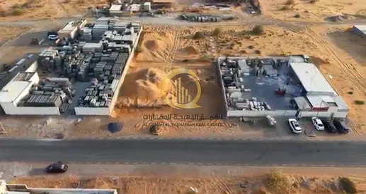 Industrial land for sale in the Al Batayeh Industrial Area, Sharjah; located near Al Sajaa Industri