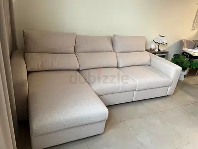 Ikea Eskilstuna L shape sofa bed with storage