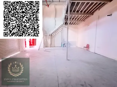 spacious ground floor and mazzaine warehouse available for rent with size 1250sqft ground floor and 800sqft mazzaine with 24kw power only in 72000 aed