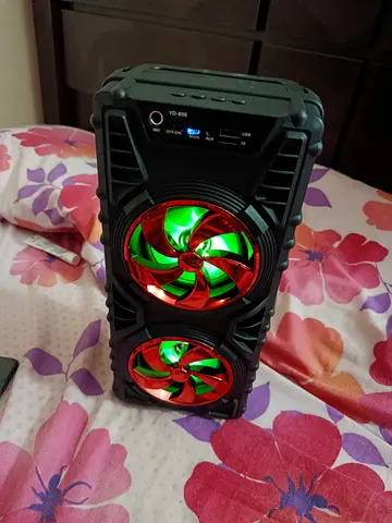 Portable DJ Bluetooth speaker support mic