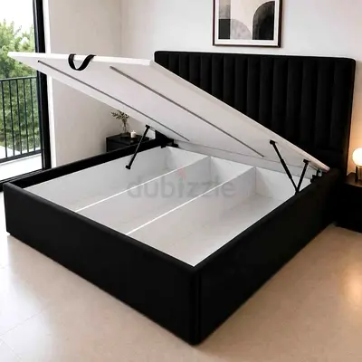 Brand new King size hydrolic Storage bed with Mattrress Available