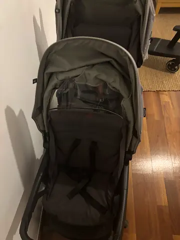 Double baby stroller