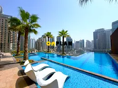 1BR Laundry room and Appliances | Marina & Pool Views