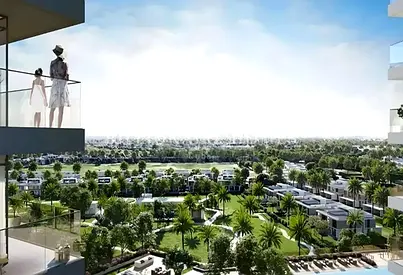 إطلالة على ملعب الجولف | شقة بغرفة نوم واحدة | جرين سايد ريزيدنس تاور B