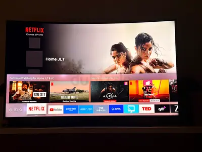 65-inch Samsung Curved Smart LED TV — Good Working Condition
