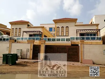 🏡 Spacious 5-Bedroom Villa with 2 Halls & Maid’s Room for Rent – Muaihat 3 | AED 135,000/Yea