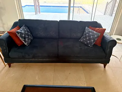 TURKISH MADE SOFA SET + SOFA BED. GREAT CONDITION - 3+2+1+1