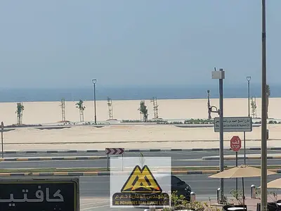 One bedroom and living room / 2 balconies with sea view / Second row from Ajman Corniche / Restaura