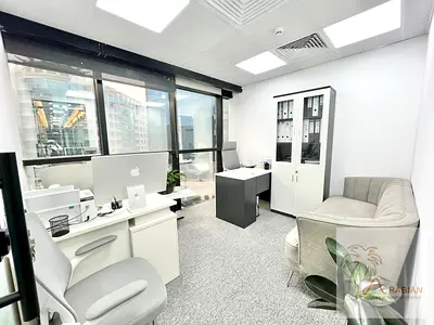 Corporate Offices with Elegant Reception & Lounge Area | Near METRO- BURJUMAN Station | Prime Locat