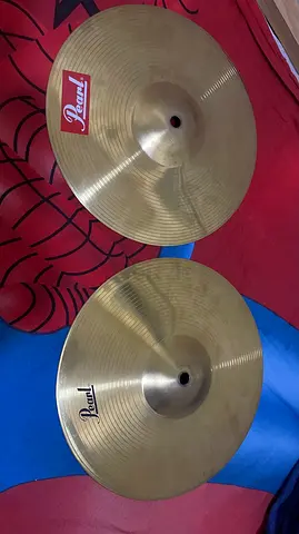 Pair of Pearl 14" hi-hat cymbals - good used condition