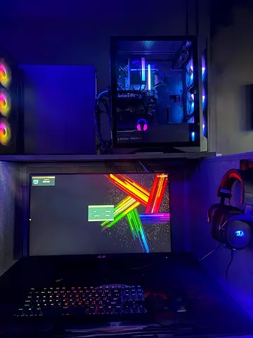 Custom RGB Gaming PC with Monitor, Keyboard and Headset - Ready to Play