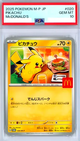 *Fixed Price* McDonald's Pikachu Pokémon Promo PSA 10 M-P #20 Japanese
