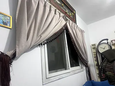 Black out Fancy Curtains with double rib for share drop