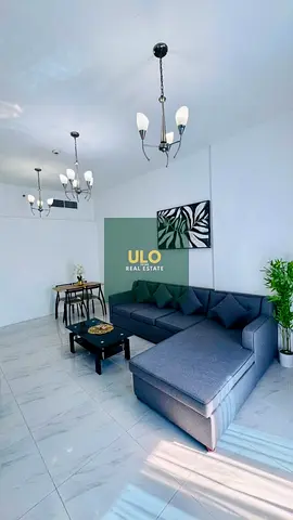 شقة مفروشة بغرفة نوم واحدة | برج سيدني JVC | التصميم الداخلي الحديث