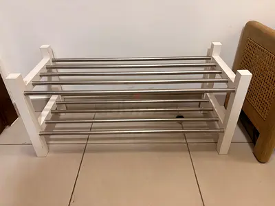 IKEA Wooden Frame Shoe Rack