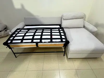 Ikea L Shape sofa bed with mattress