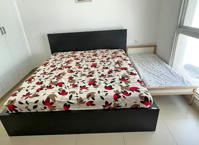 IKEA Queen Size Bed + 2 Storage Drawers + Mattress