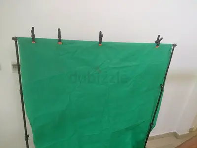 Collapsible Green Screen Backdrop with Stand - Portable Photo/Video Background