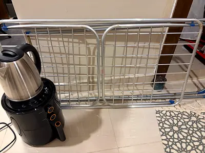 Home appliances ( air fryer, kettle and clothes