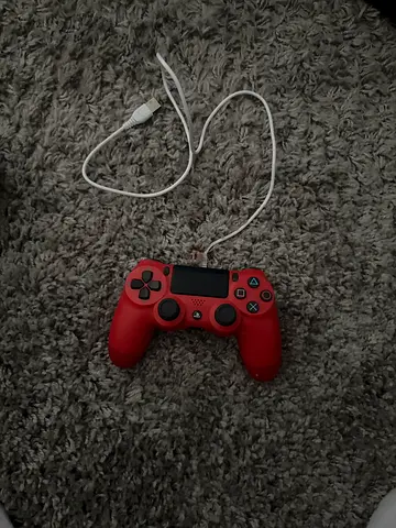 Red Sony DualShock 4 Wireless Controller with Charging Cable - price up for negotiation