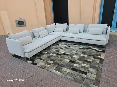 Ikea Sodhremn Corner Sofa Gray Excellent Condition