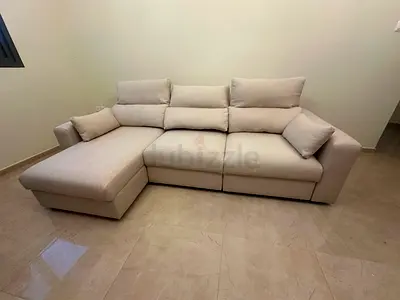 Ikea Eskilstuna L shape sofa bed with storage