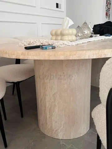 Travertine table