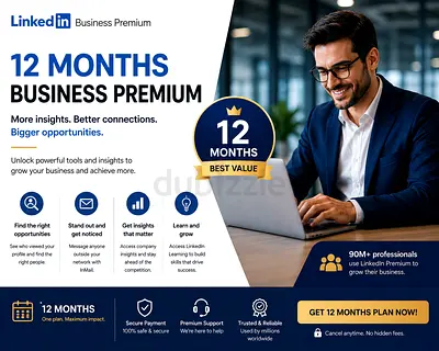 LinkedIn Business Premium 12-Month Subscription