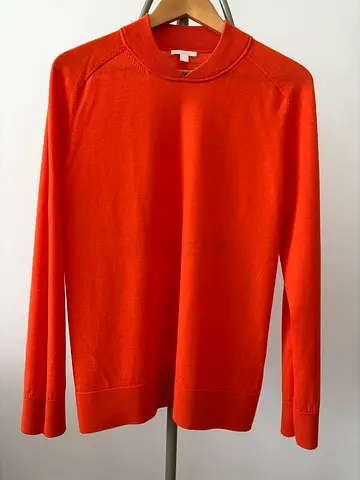 Orange COS Mock Neck Long Sleeve Sweater