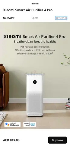 Xiaomi Smart Air Purifier 4 Pro - Good Condition
