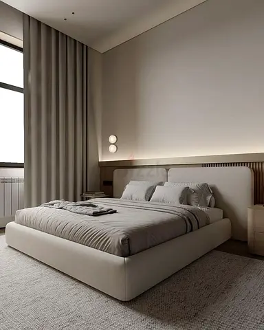 Modern Upholstered Platform Bed Frame