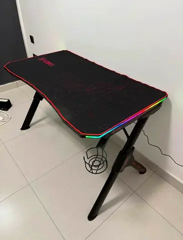 RGB Gaming Desk/ Office table with Extended Mousepad - Good Condition