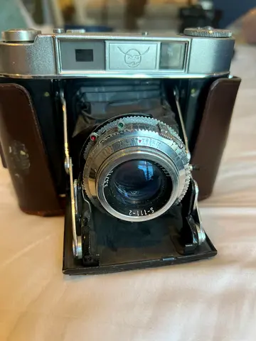 Vintage Folding 35mm Film Camera with Case - Works / For Parts