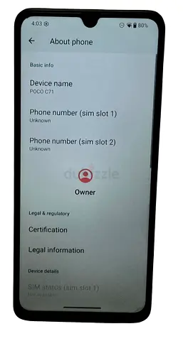 Unused Xiaomi smartphone in good condition - 6.5-inch display