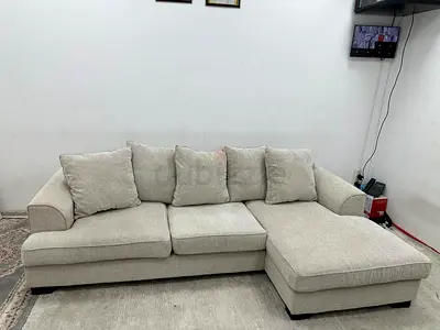 Looks like new condition the one brand Kingston lshape sofa