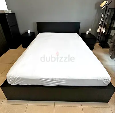Ikea King size bed with mattress available in perfect condition