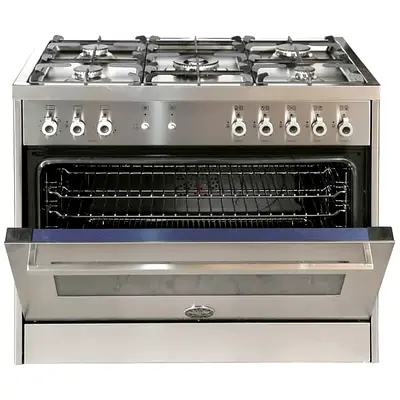 Model Bertazzoni Professional Series 90cm Full Gas Cooker, 5 Gas Burners, Cast Iron pan Size 90cm