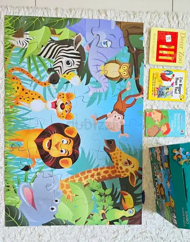 Bundle - children's educational XL giant fun puzzle - dear zoo rod Campbell nursery rhymes education
