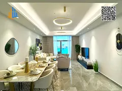Two bedrooms and a living room for sale in Creek Towers, Ajman | Creek view | Freehold | Post-handov