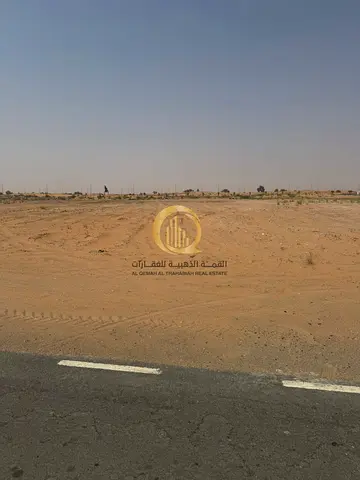 Industrial Land for Sale in Al Bataeh Industrial Area Sharjah 10,000 Sq Ft 2nd Plot from Main 36m R