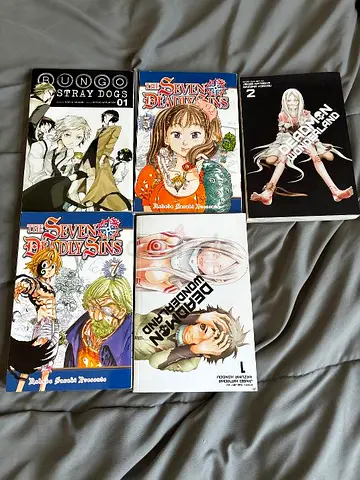 Manga Collection Seven Deadly Sins Deadman Wonderland Bungo Stray Dogs
