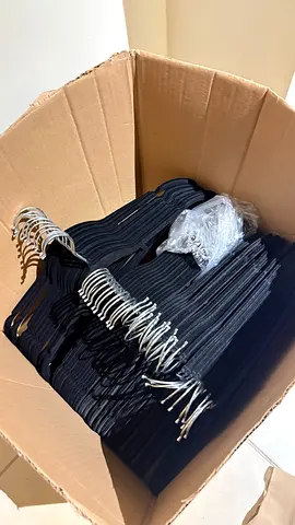 50 Black Velvet Hangers - Some Brand New