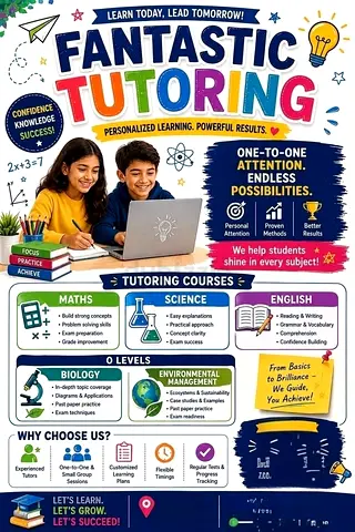 Female tutor available for your children for all curriculum from grade 1st to 12th on my door step