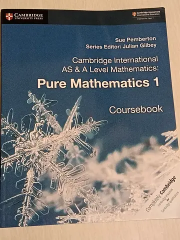 Cambridge International AS & A Level Mathematics: Pure Mathematics 1 - Coursebook (Sue Pemberton)