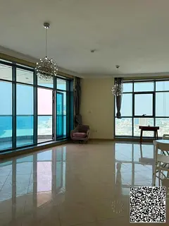 A beautiful apartment is available for sale on Ajman Corniche, featuring an open and stunning sea vi